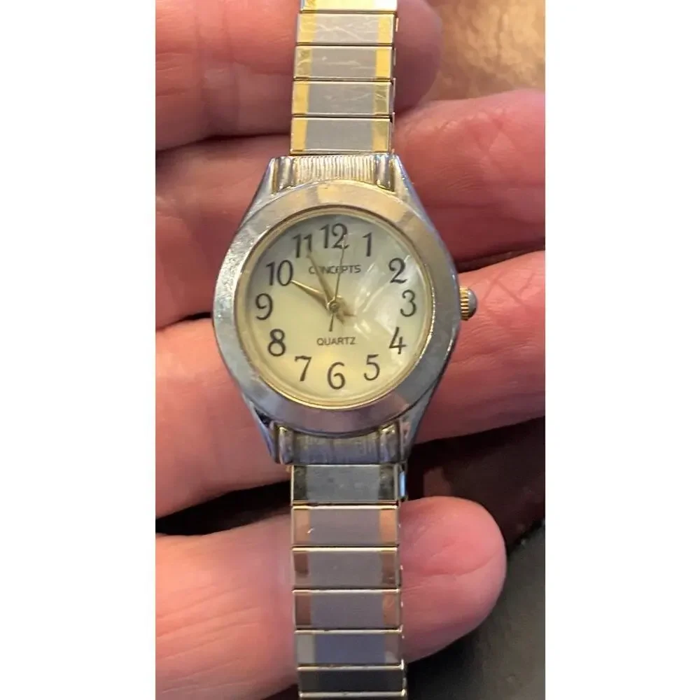 Women's 25mm Two Tone concepts Watch, MOP Face